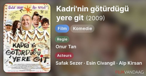 Kadri'nin Götürdüğü Yere Git