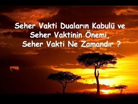 À l'aube (Seher Vakti)